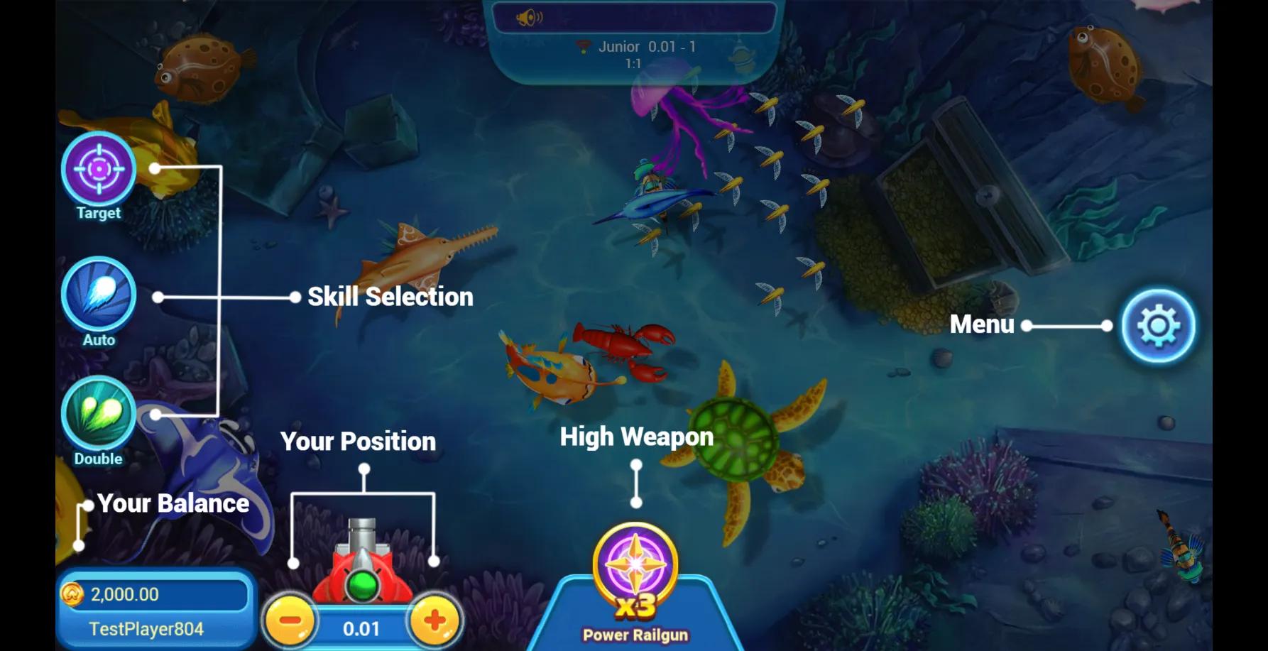 Fishing Legend slot gameplay screenshot