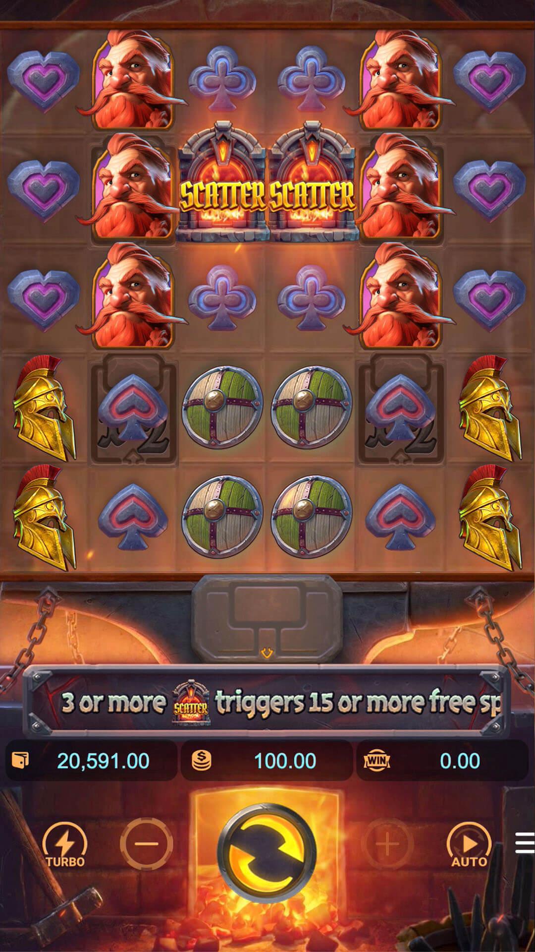 Forge of Wealth slot gameplay screenshot