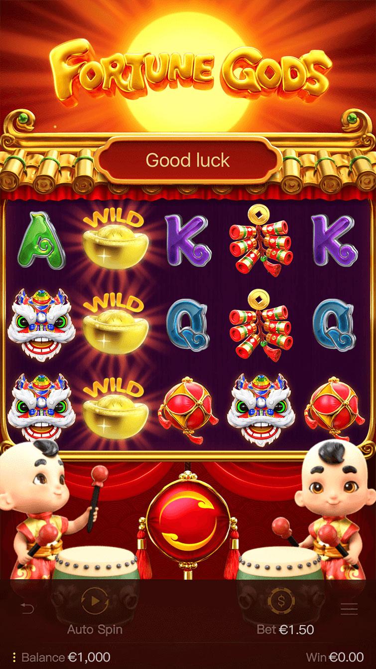 Fortune Gods slot gameplay screenshot