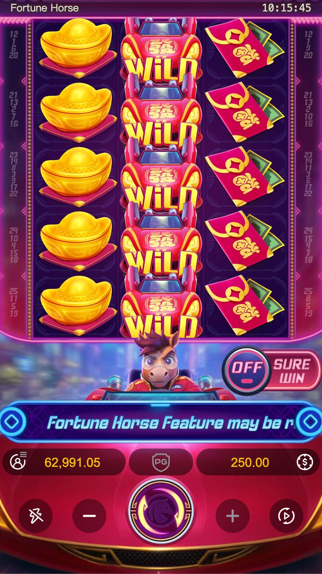 Fortune Horse slot gameplay screenshot