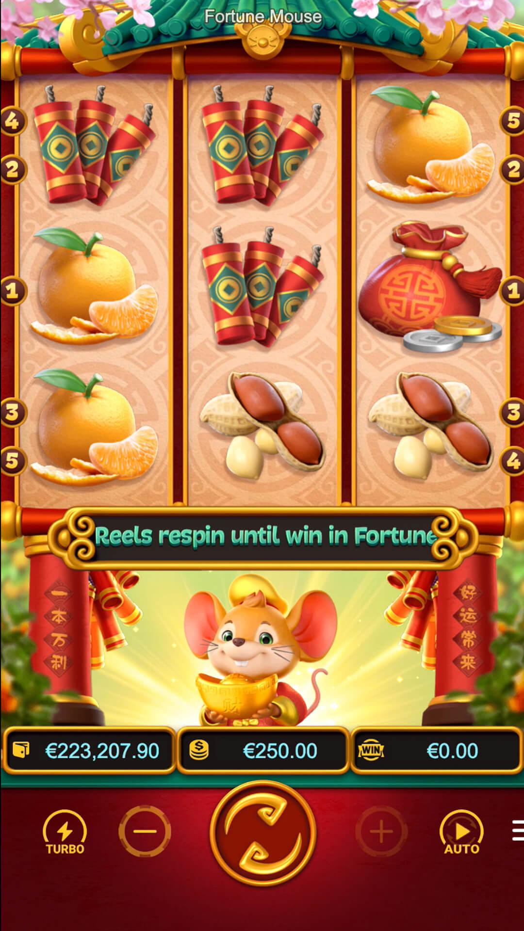 Fortune Mouse slot gameplay screenshot