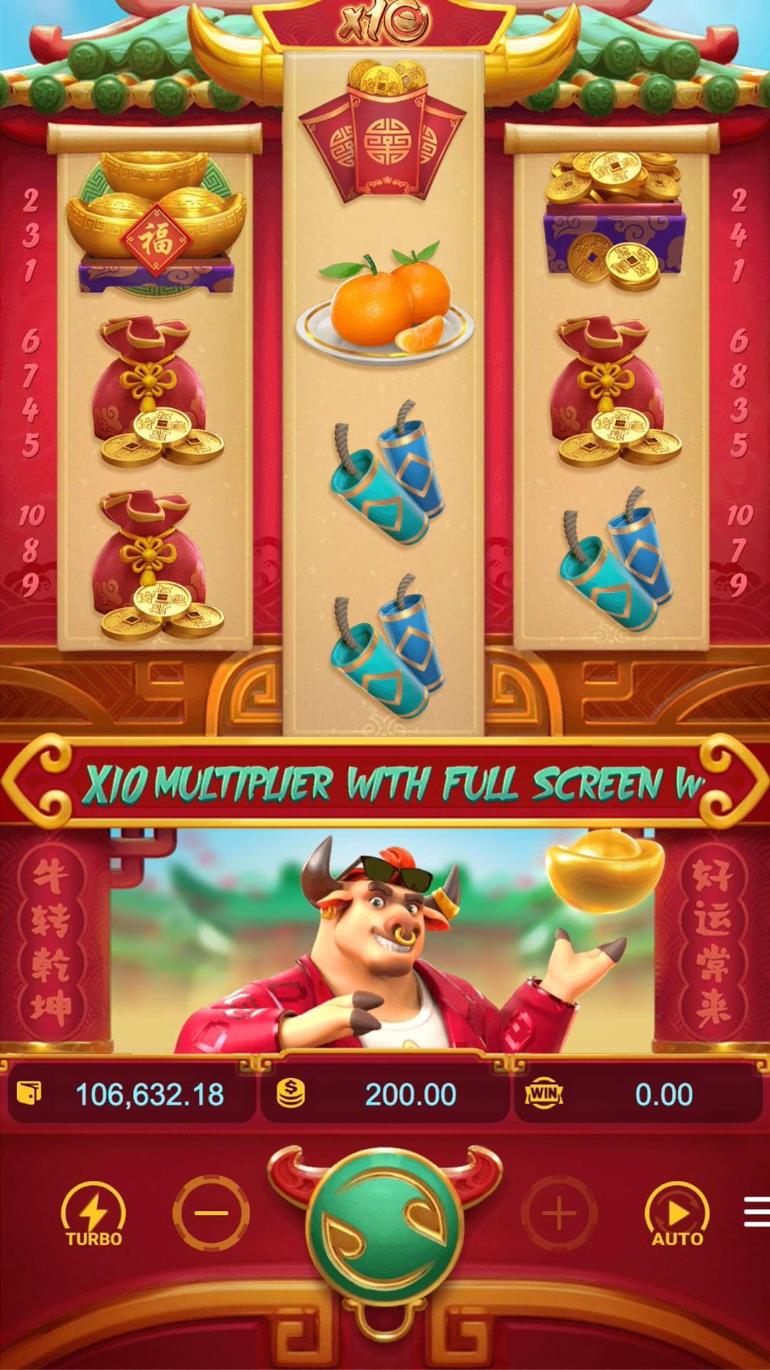 Fortune Ox slot gameplay screenshot