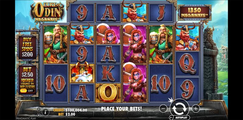 Fury of Odin Megaways gameplay screenshot