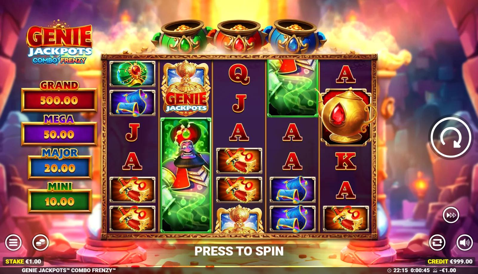 Genie Jackpots: Combo Frenzy gameplay screenshot