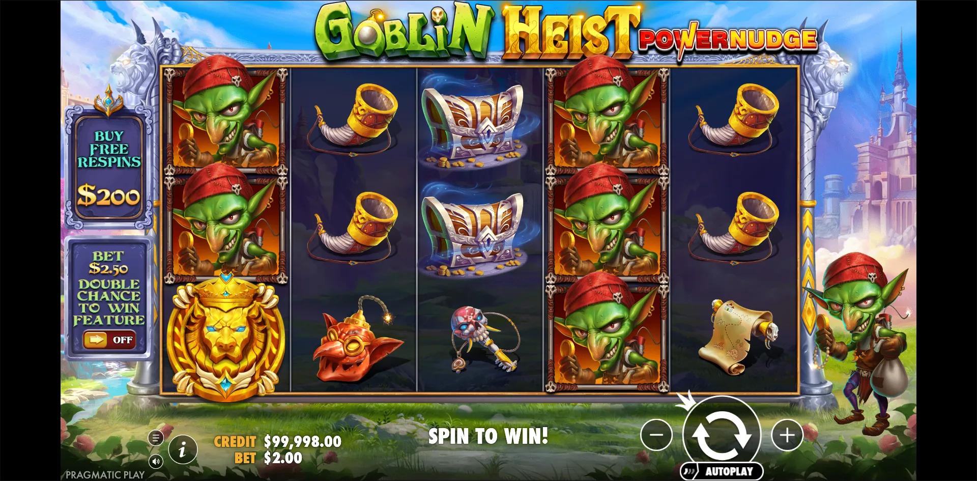 Goblin Heist Powernudge slot gameplay screenshot