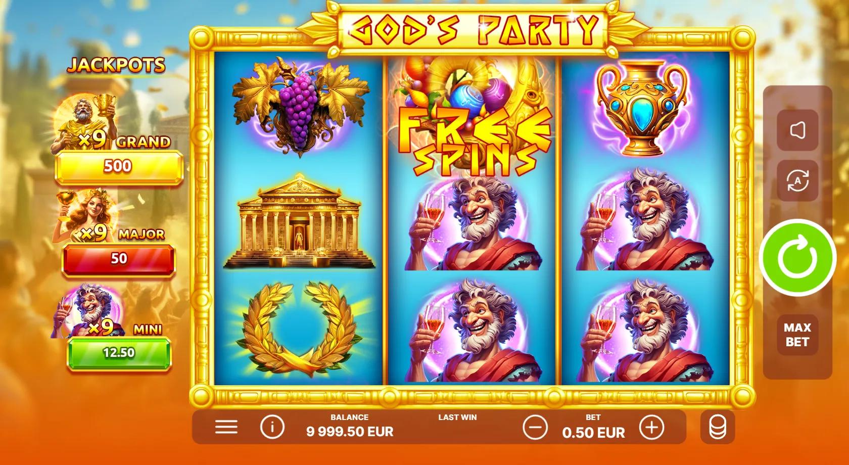 Gods Party gameplay screenshot