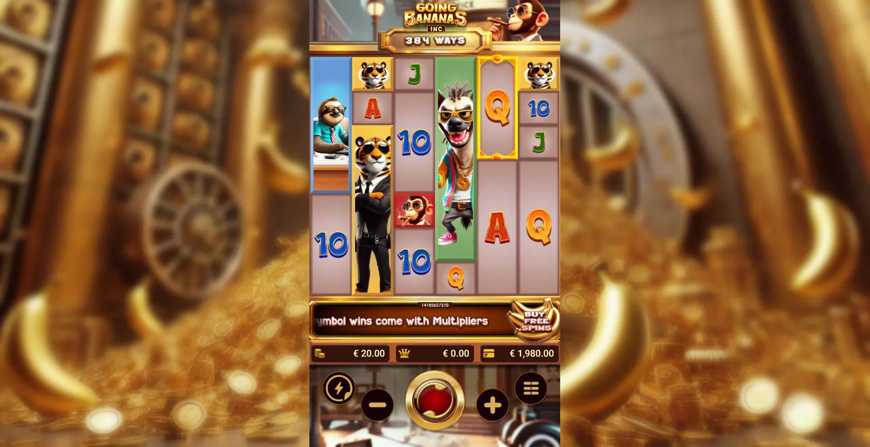 Going Bananas Inc slot gameplay screenshot
