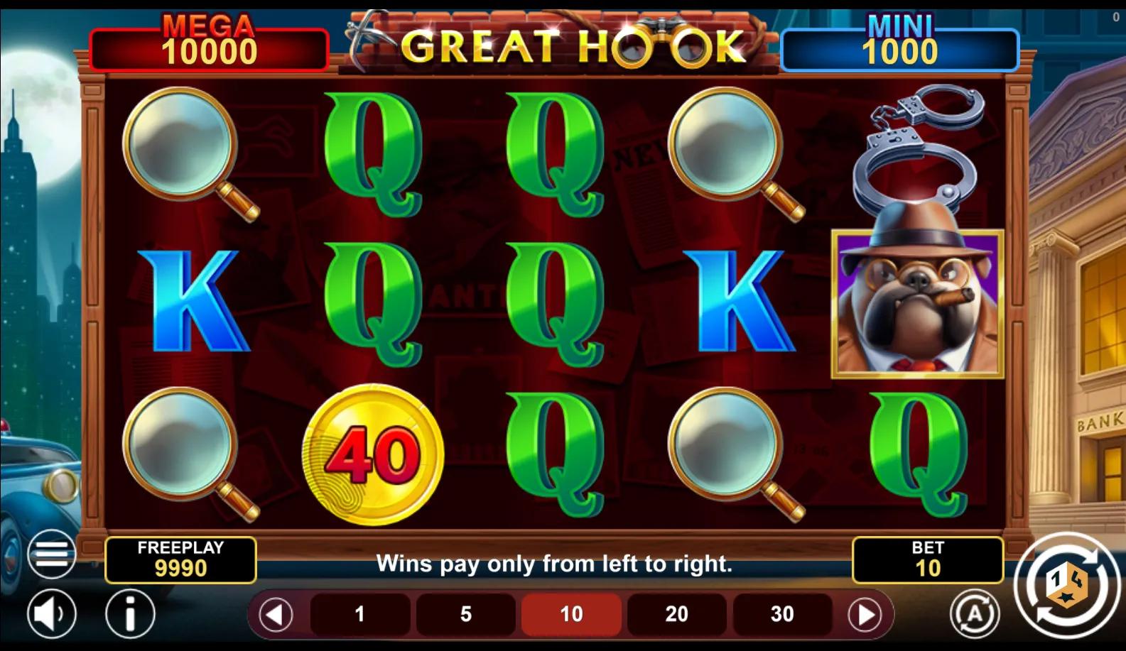 Great Hook Hold & Win slot gameplay screenshot