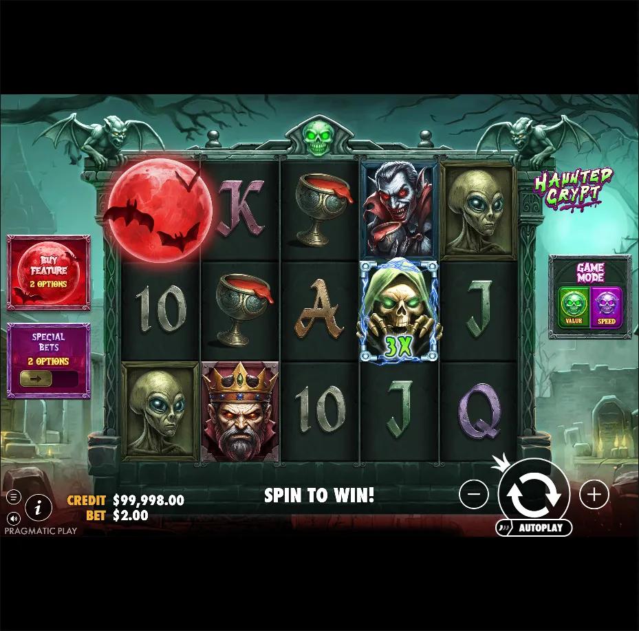 Haunted Crypt slot by Pragmatic Play gameplay screenshot