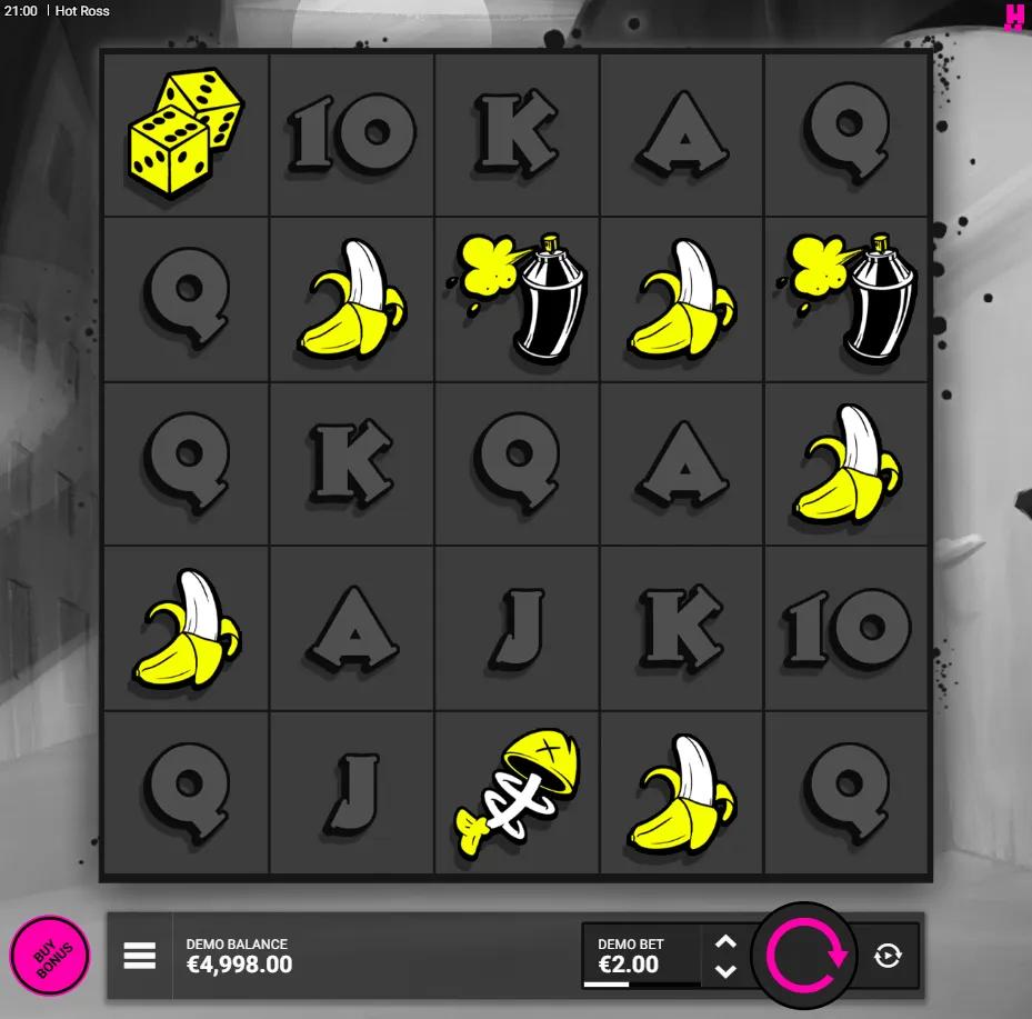 Hot Ross slot gameplay screenshot