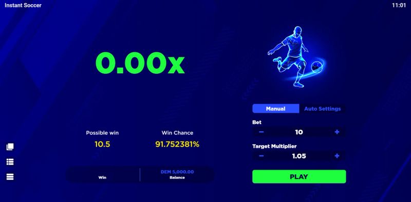 Instant Soccer gameplay screenshot