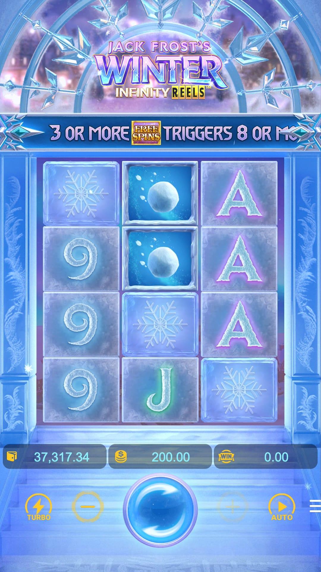 Jack Frost's Winter slot gameplay screenshot