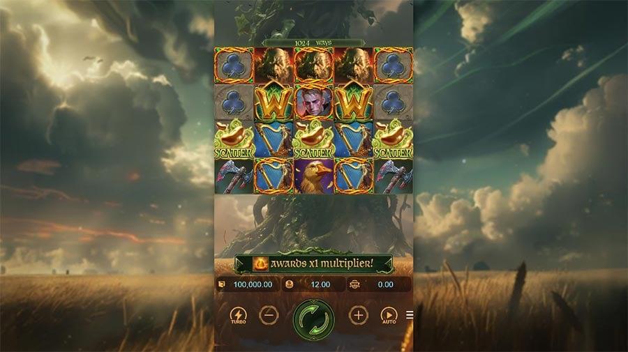 Jack the Giant Hunter slot gameplay screenshot