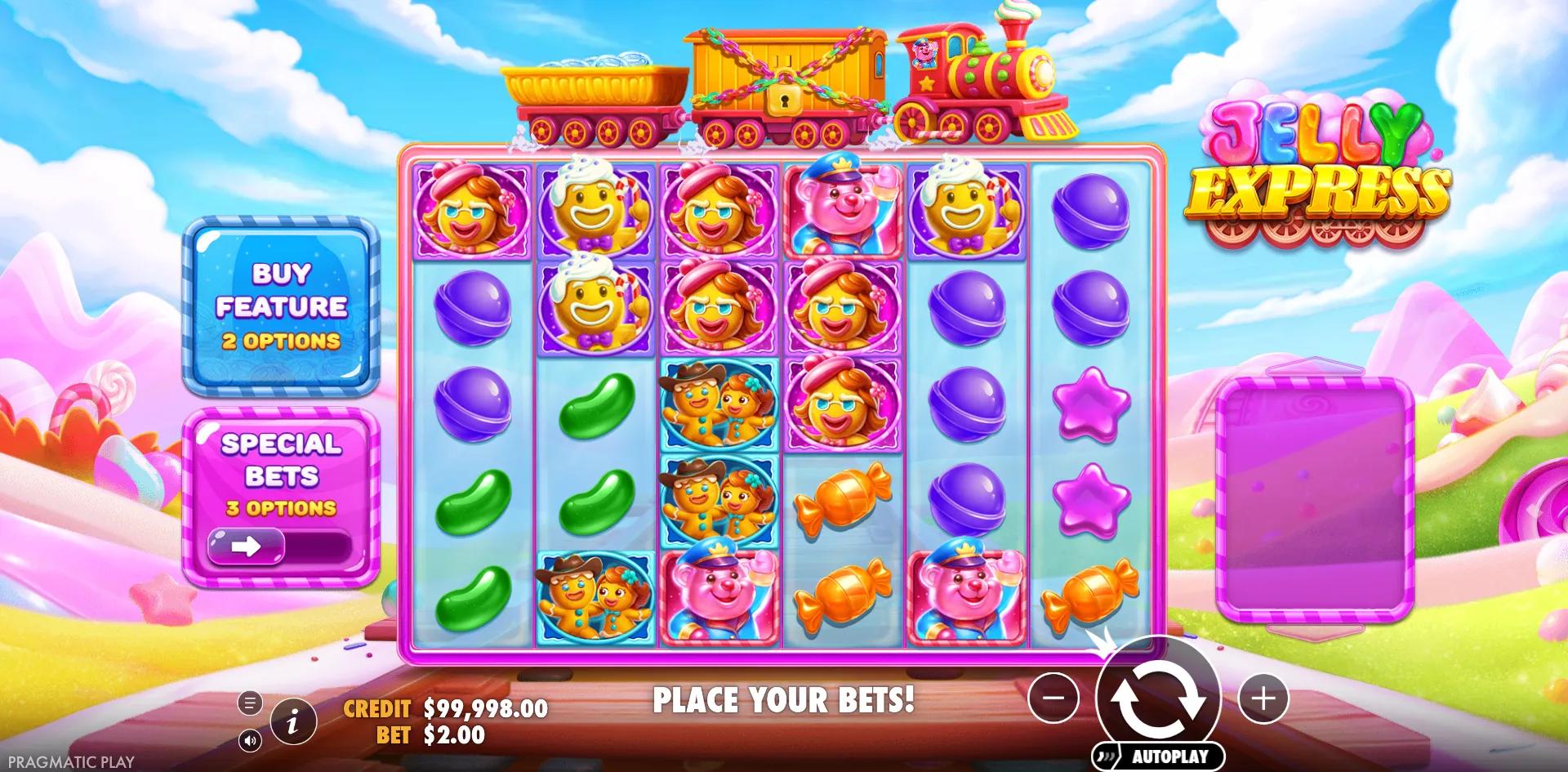 Jelly Express - Ante Bet active on Pragmatic Play's Candy slot
