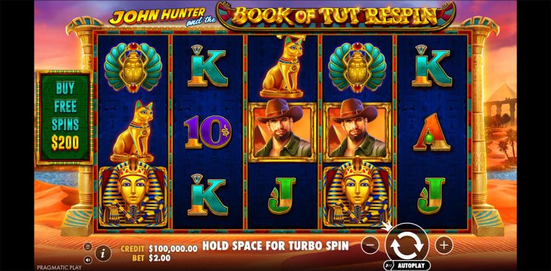 John Hunter and the Book of Tut Respin gameplay screenshot