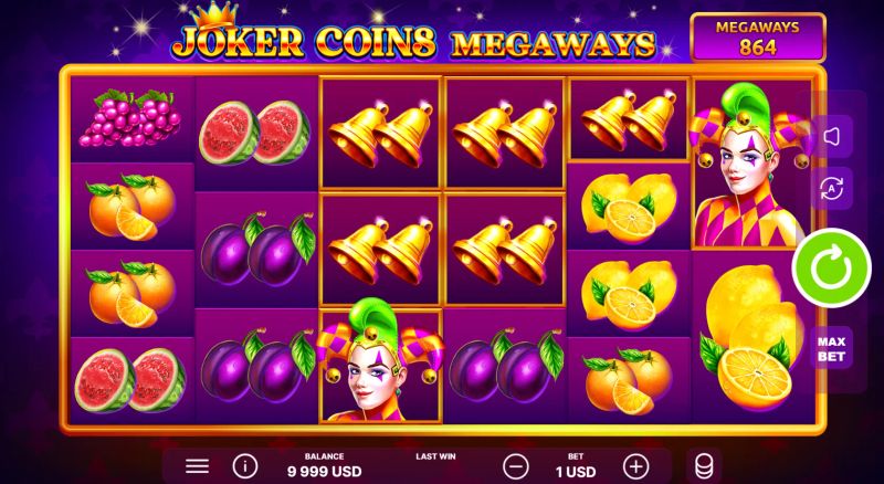 Joker Coins Megaways gameplay screenshot