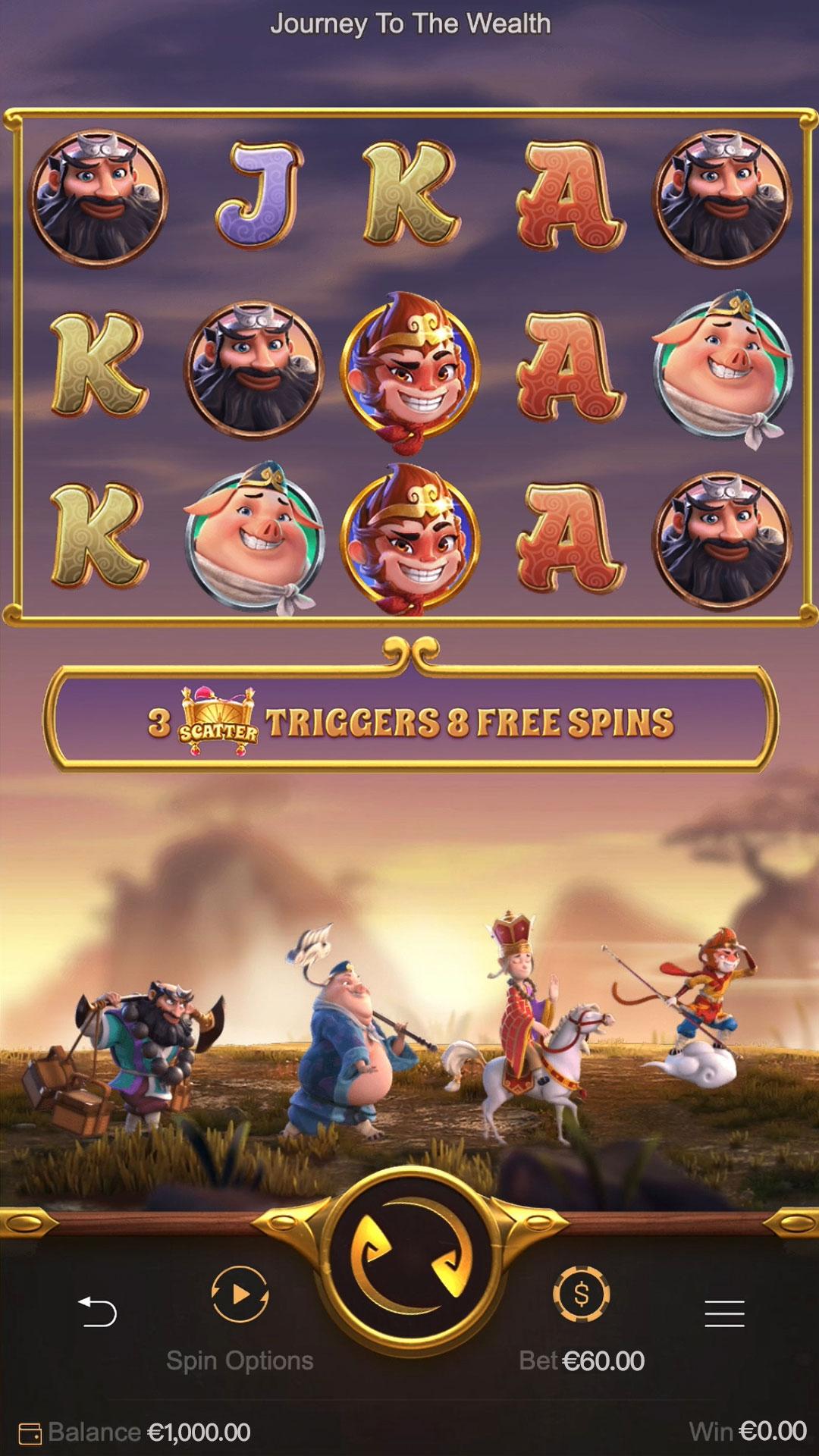 Journey To The Wealth slot gameplay screenshot