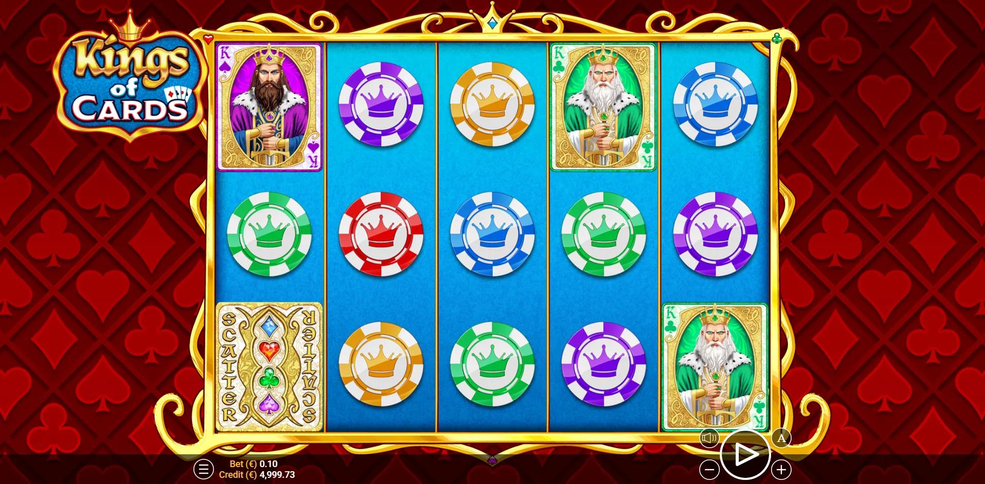 Kings of Cards slot gameplay screenshot