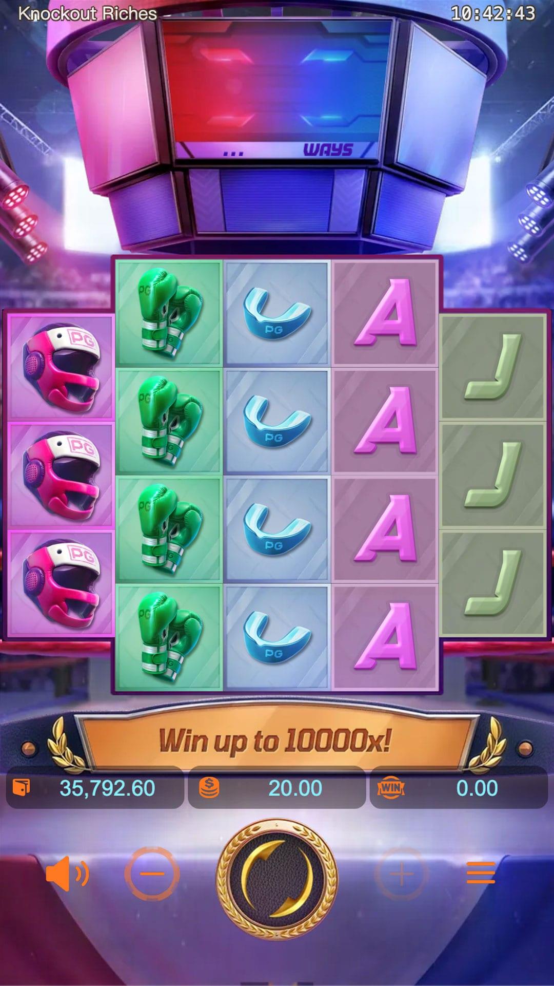 Knockout Riches slot gameplay screenshot