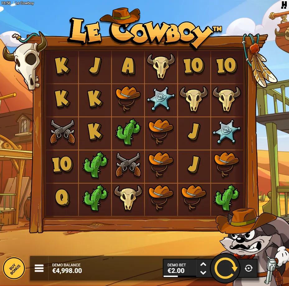 Le Cowboy slot gameplay screenshot