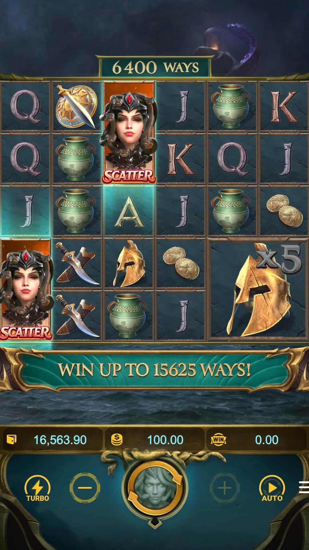 Legend of Perseus slot gameplay screenshot