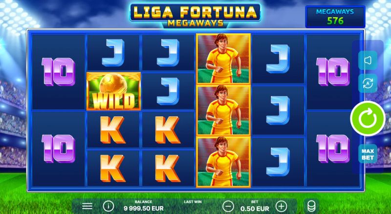 Liga Fortuna Megaways gameplay screenshot