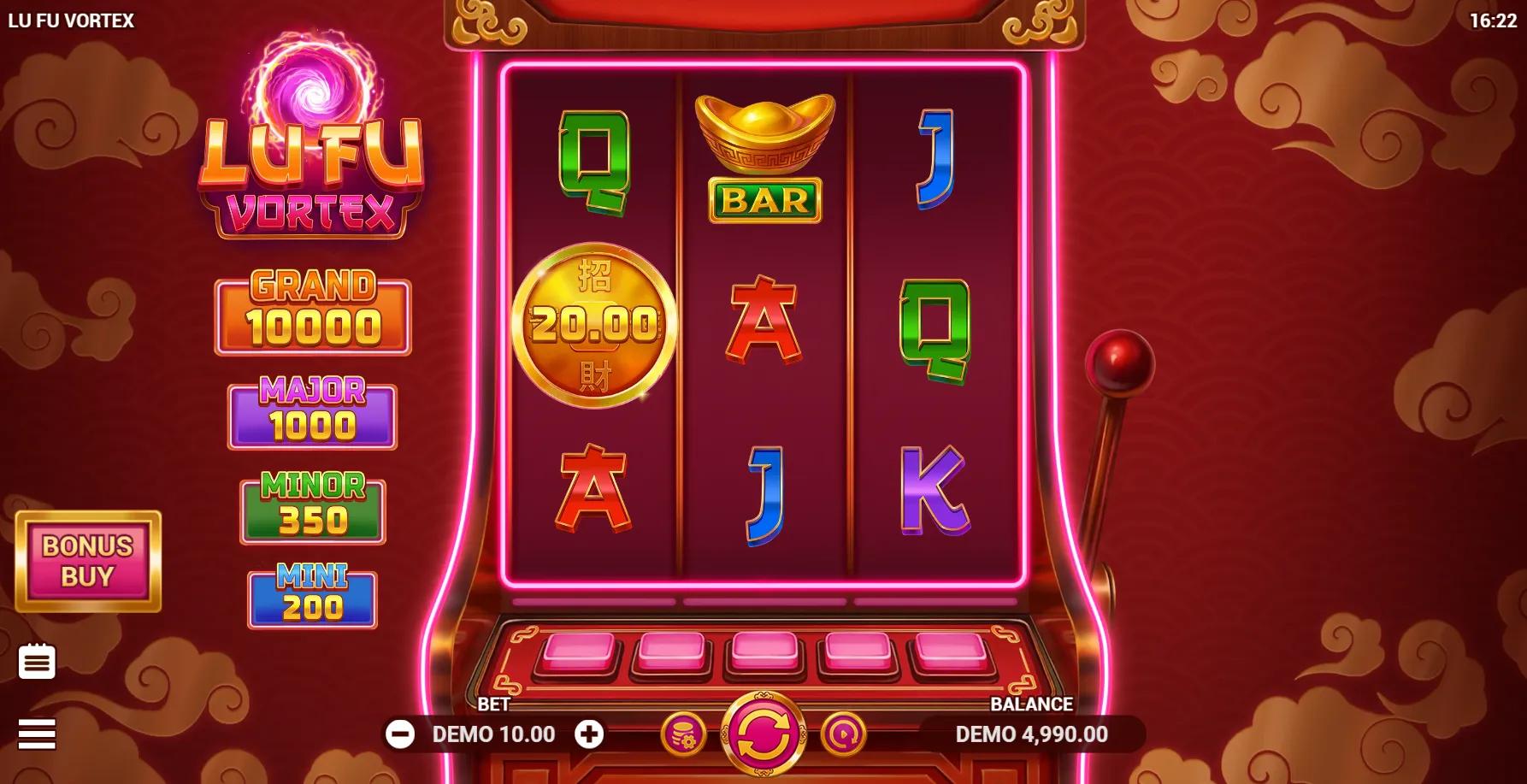 Lu Fu Vortex slot gameplay screenshot