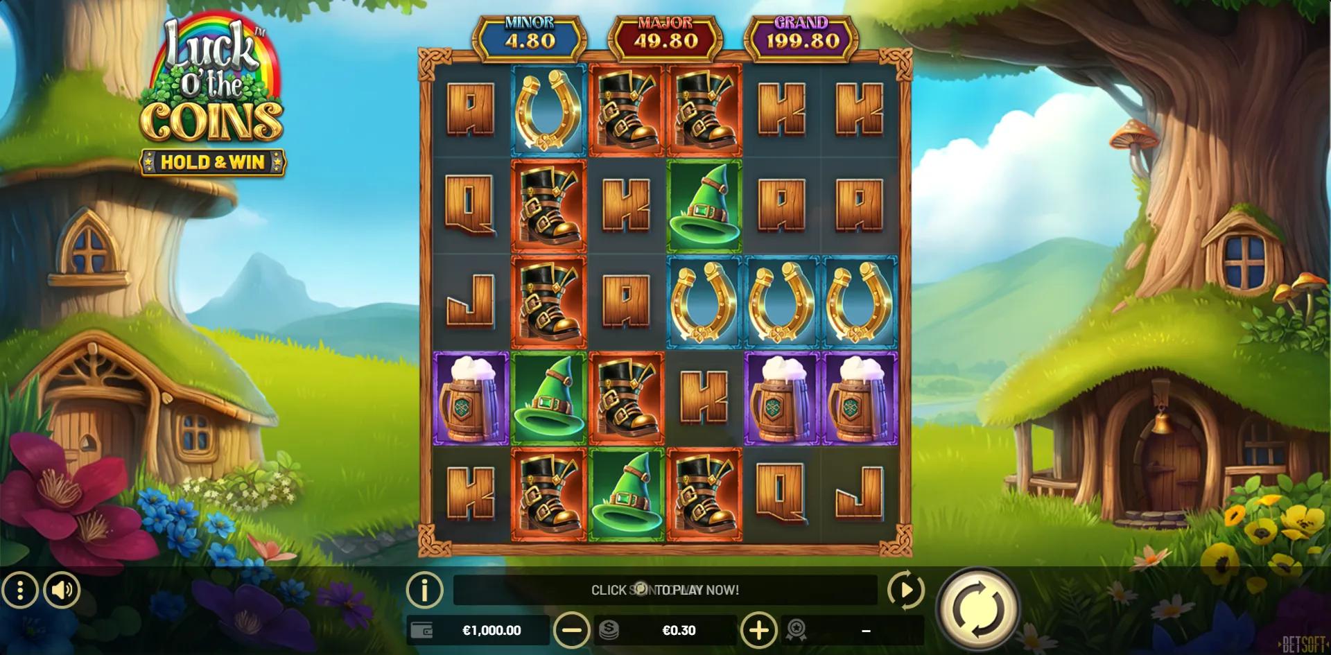 Luck O' The Coins - Hold & Win slot gameplay screenshot