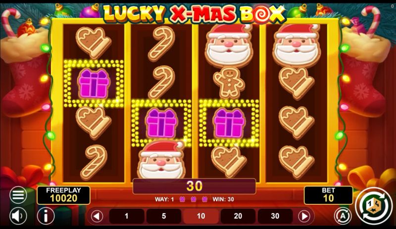 Lucky Xmas Box gameplay screenshot