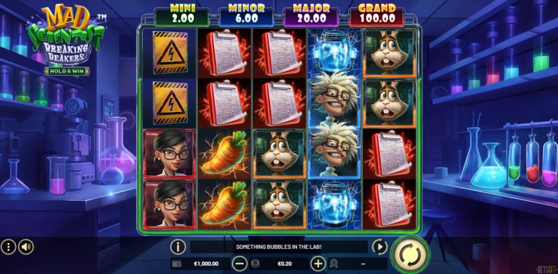 Mad Scientist Breaking Beakers gameplay screenshot