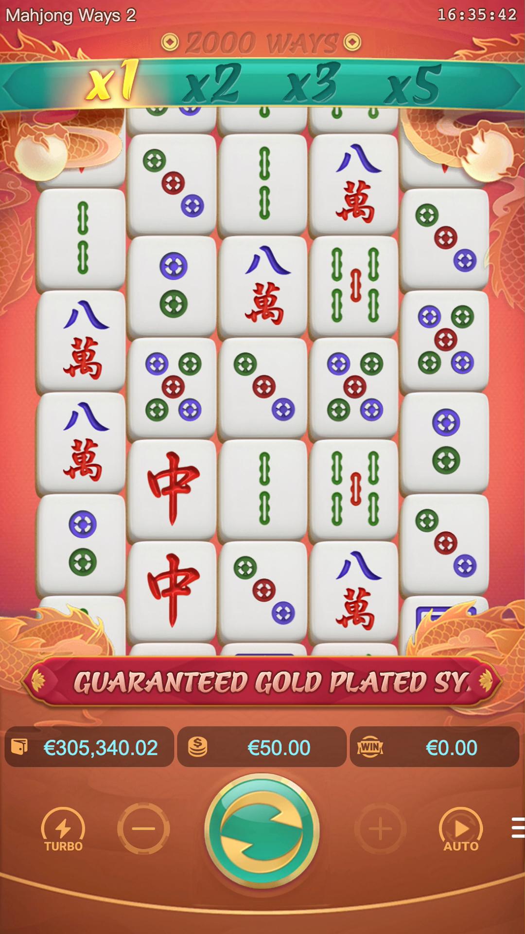 Mahjong Ways 2 slot gameplay screenshot