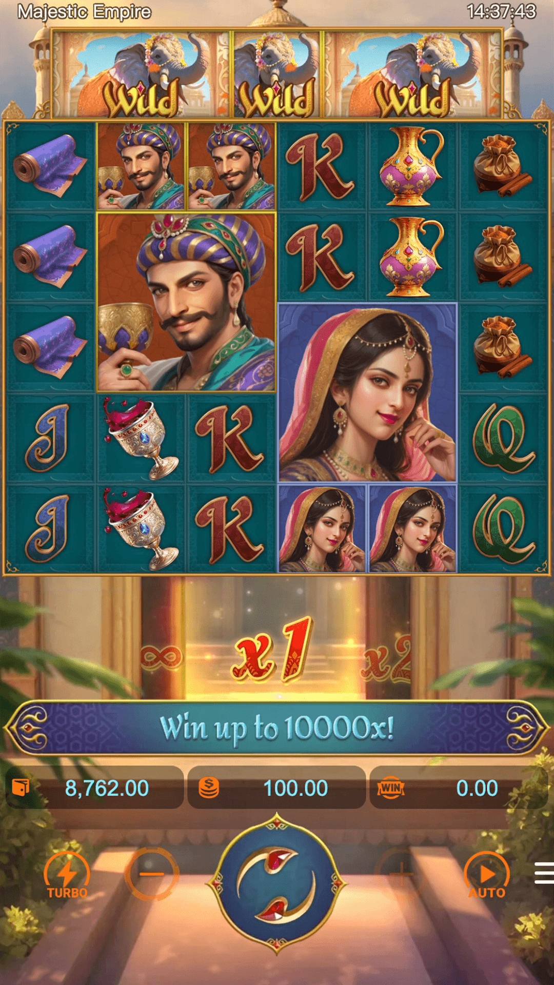 Majestic Empire slot gameplay screenshot