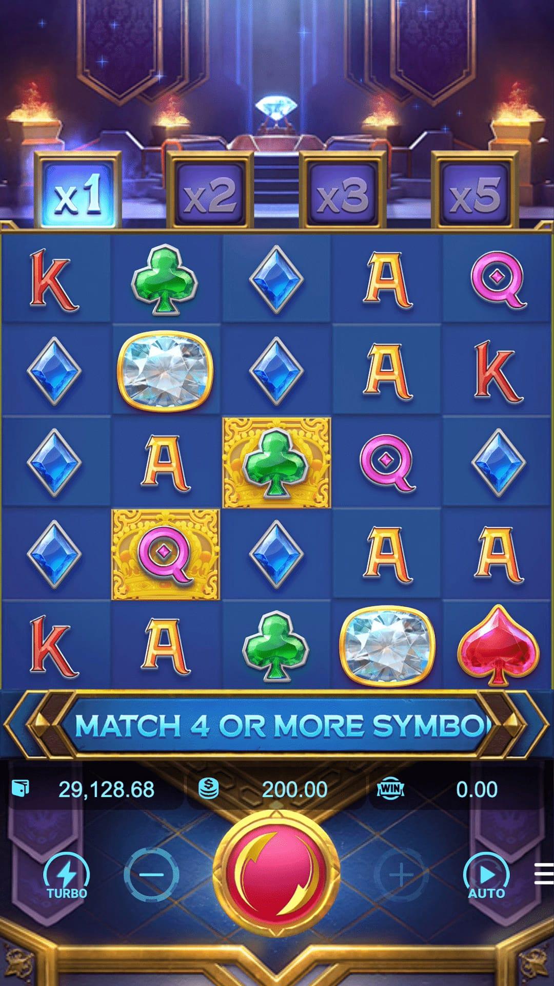 Majestic Treasures slot gameplay screenshot