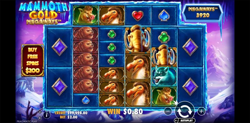 Mammoth Gold Megaways gameplay screenshot