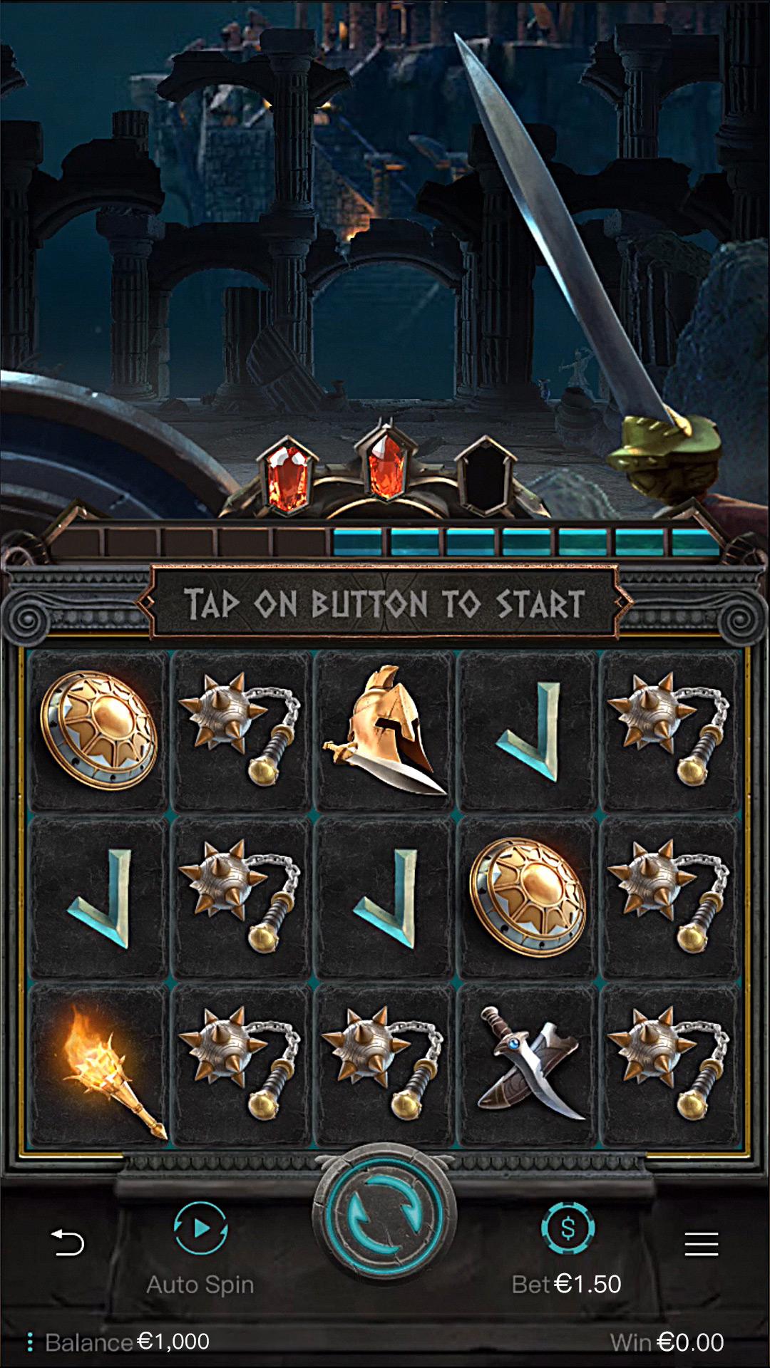Medusa II slot gameplay screenshot