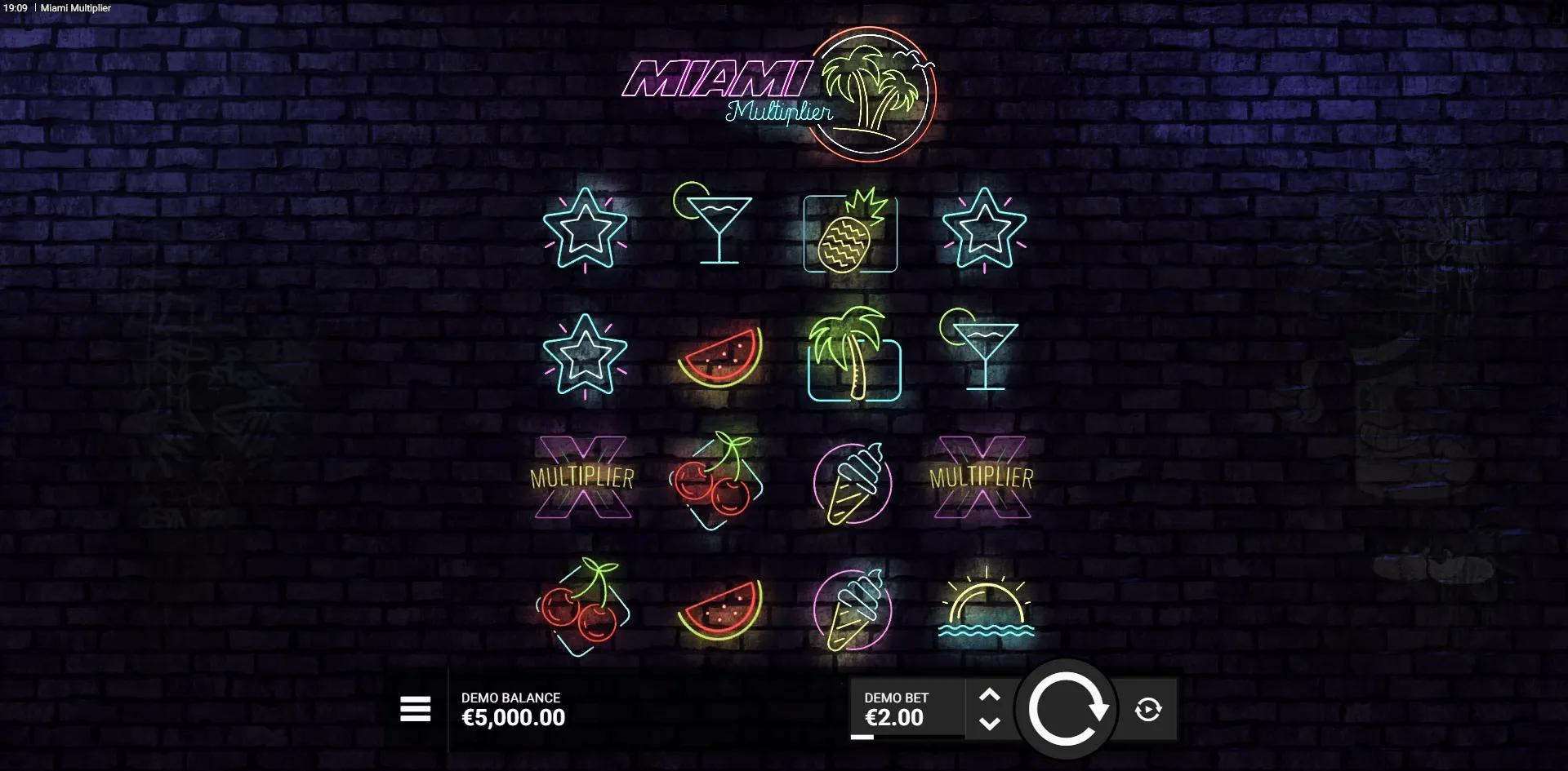 Miami Multiplier slot gameplay screenshot