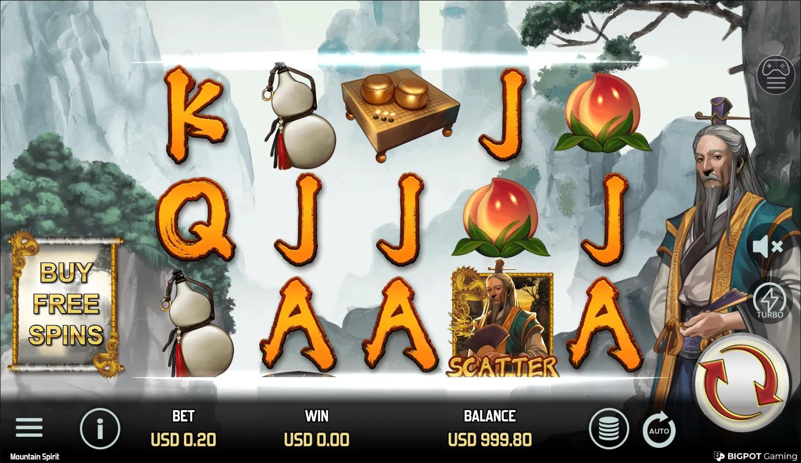 Mountain Spirit slot gameplay screenshot