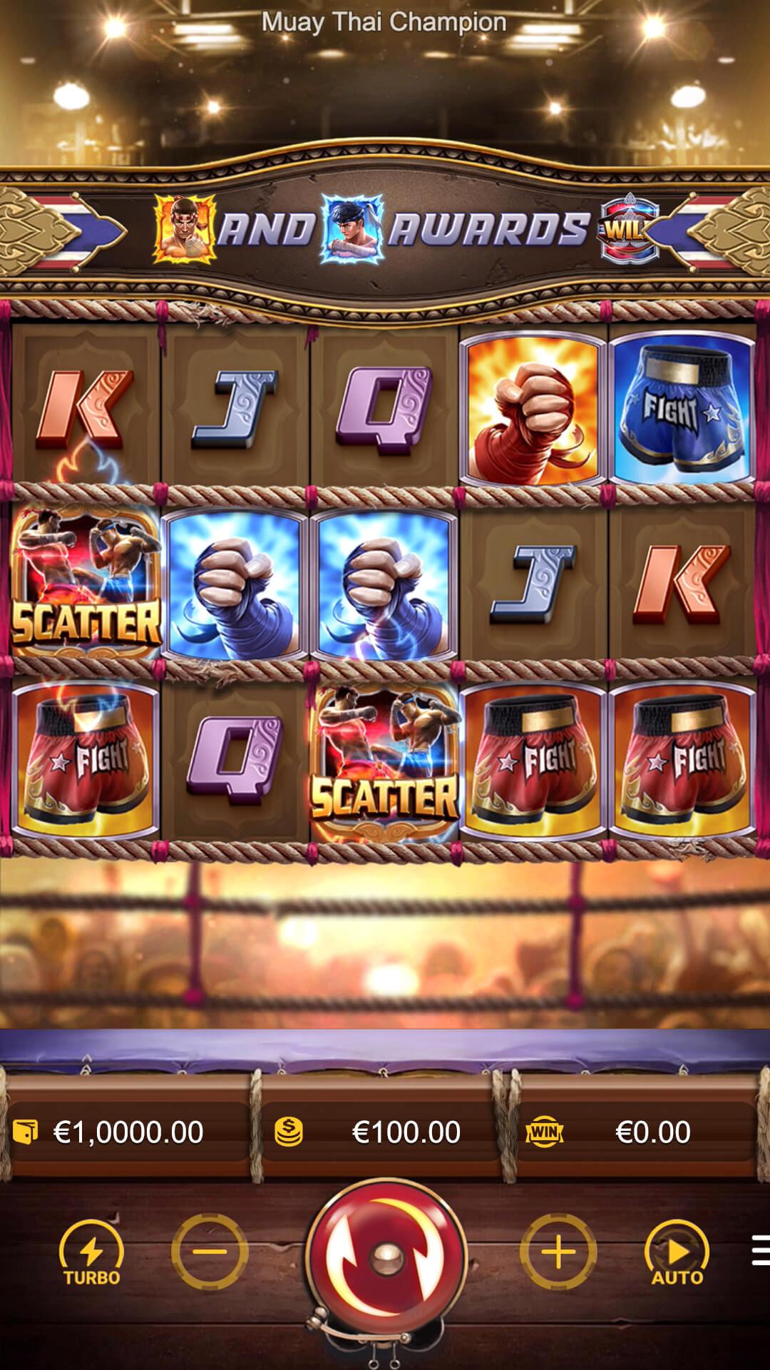 Muay Thai Champion slot gameplay screenshot