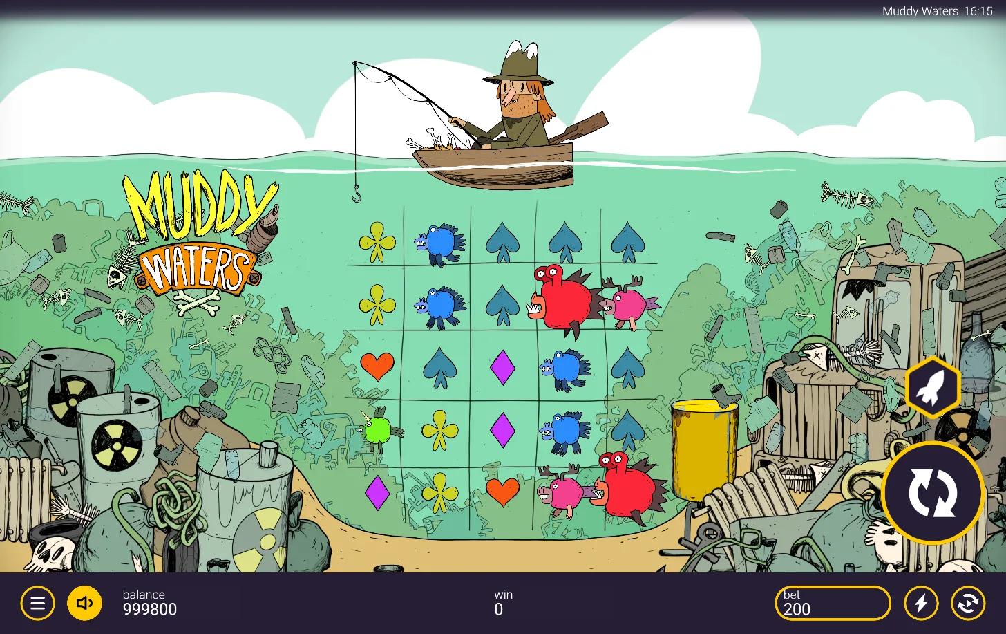 Muddy Waters slot gameplay screenshot