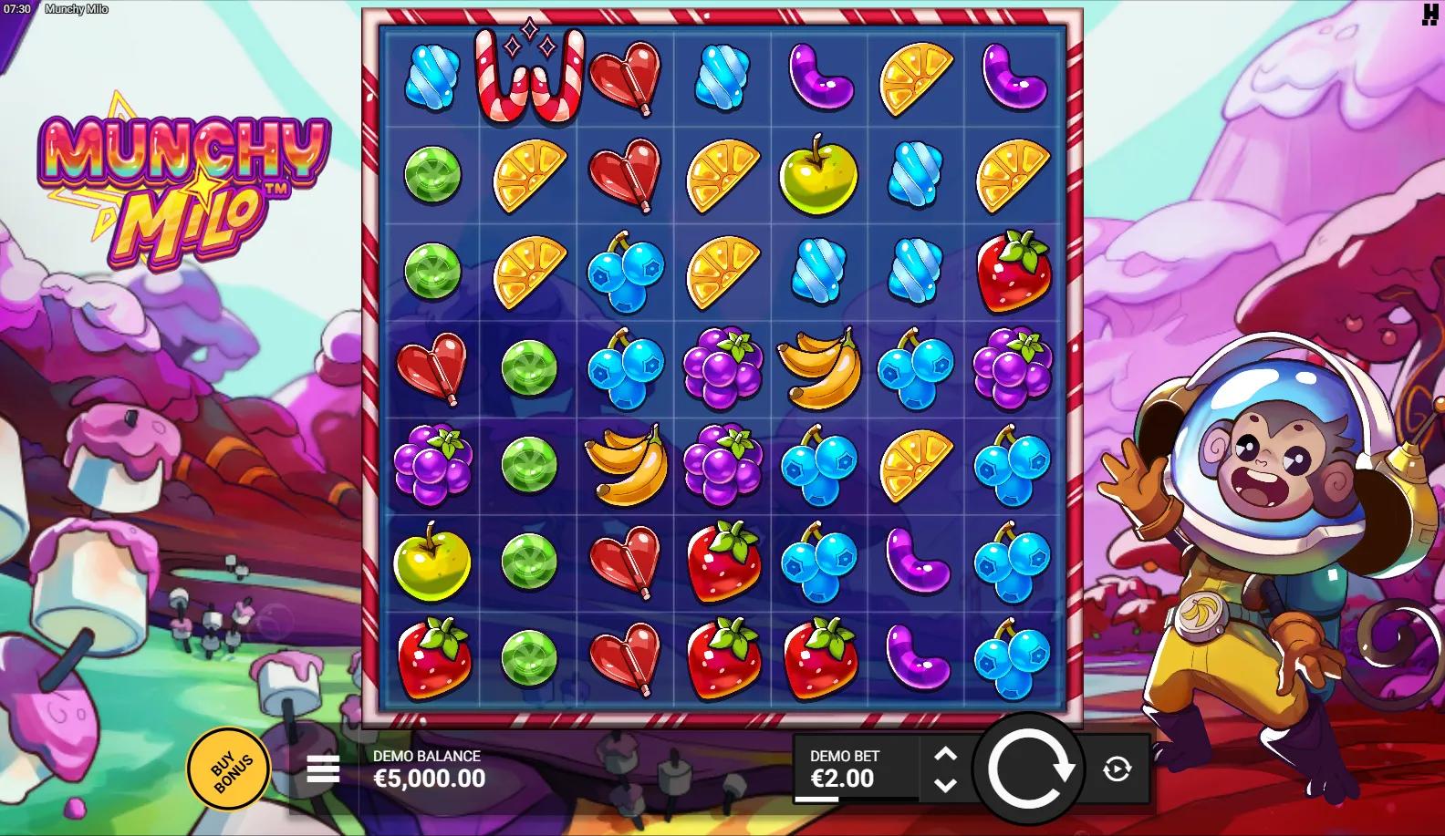 Munchy Milo slot gameplay screenshot
