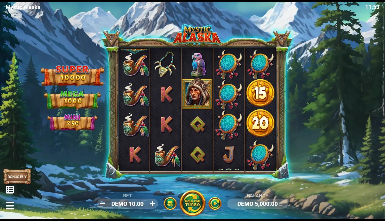 Evoplay's Mystic Alaska slot - Animals theme, medium-high volatility action