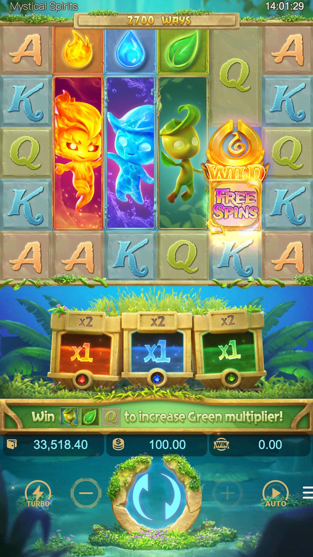 Mystical Spirits slot gameplay screenshot