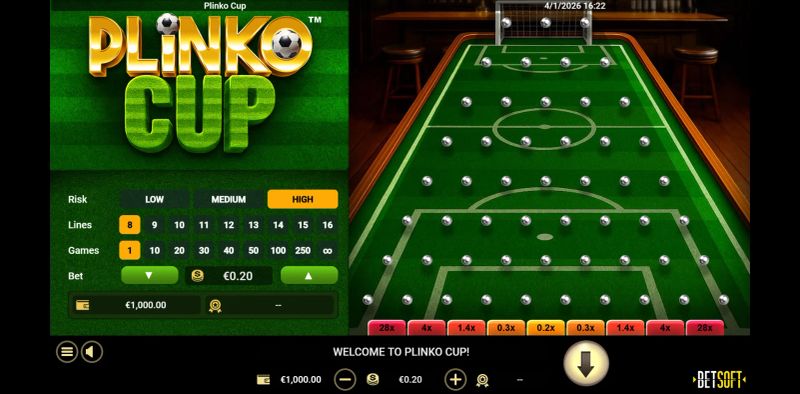 Plinko Cup gameplay screenshot