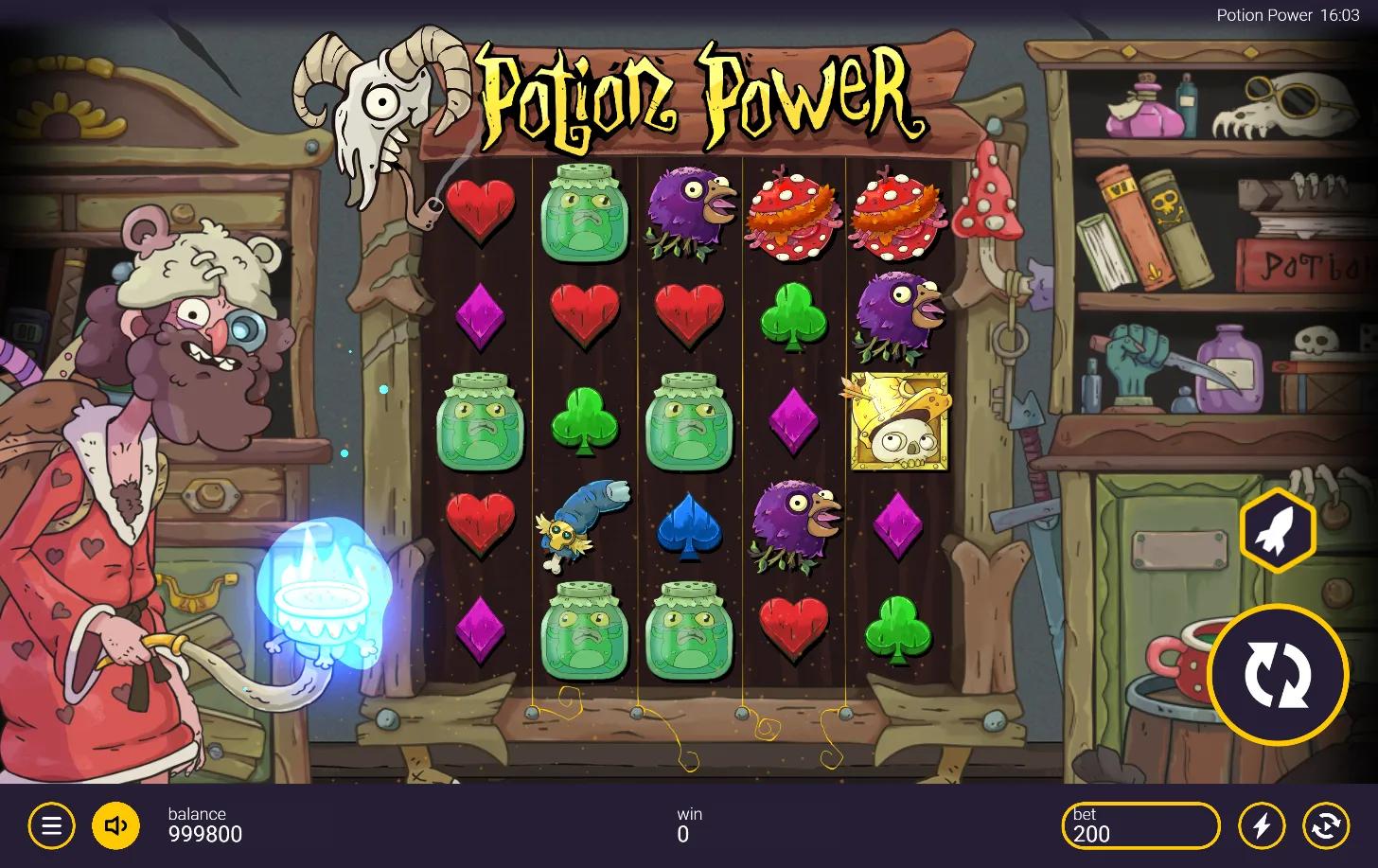 Potion Power slot gameplay screenshot