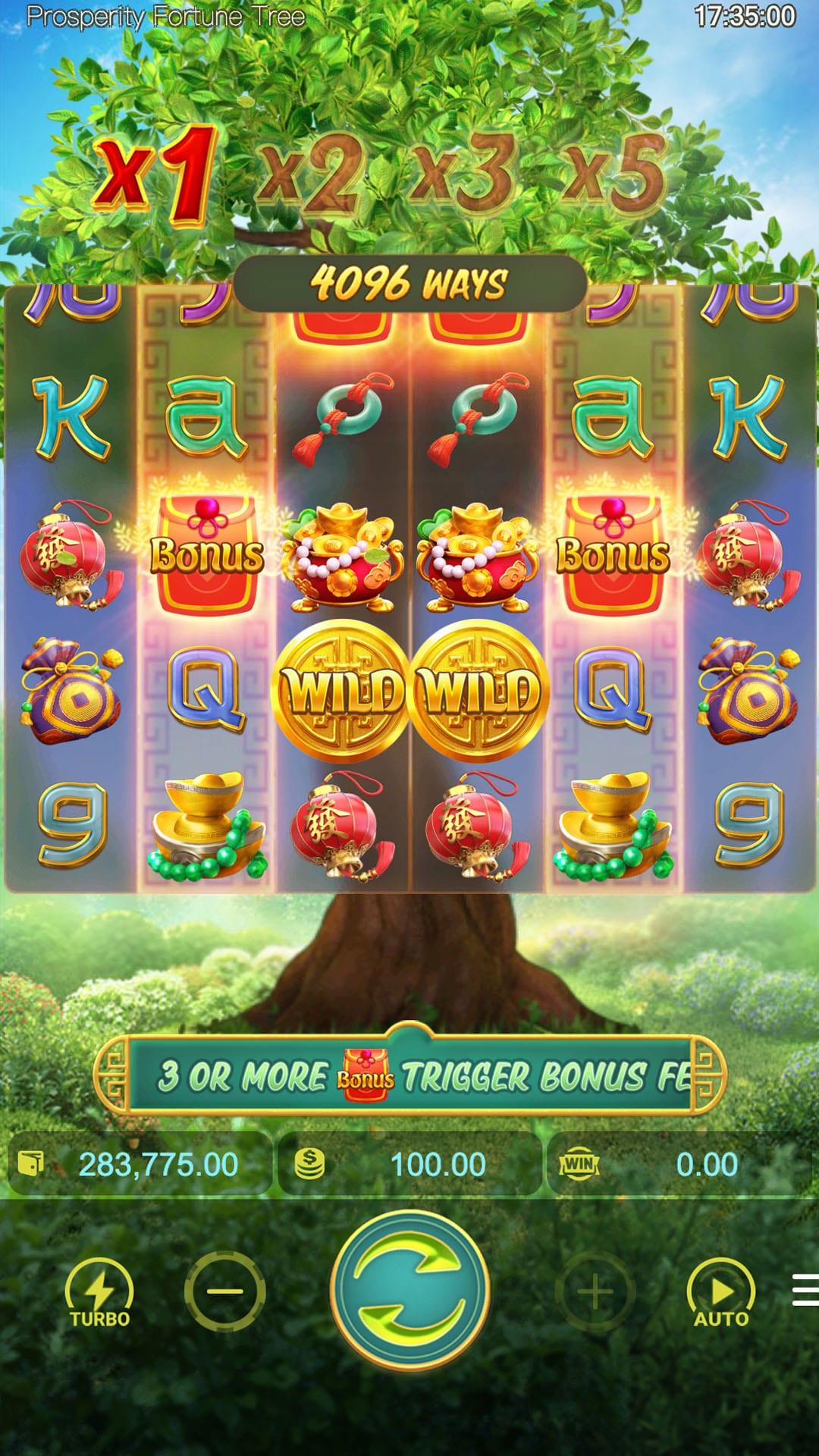 Prosperity Fortune Tree slot gameplay screenshot