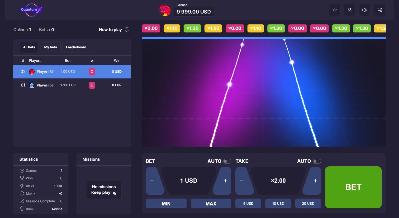 Quantum X slot gameplay screenshot