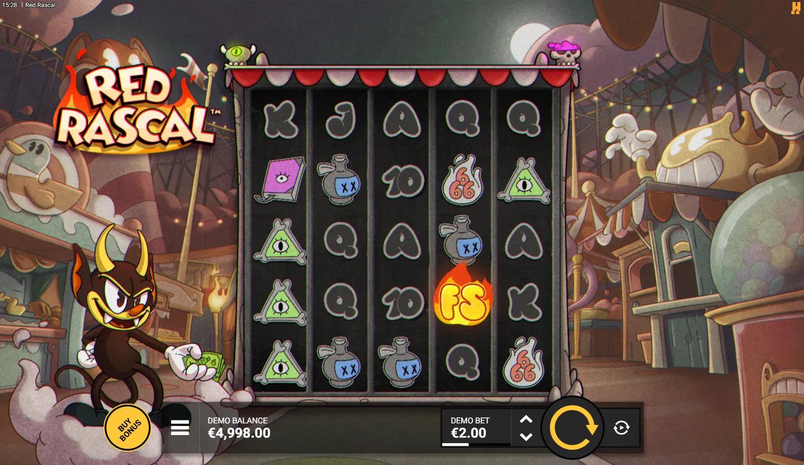 Red Rascal slot gameplay screenshot