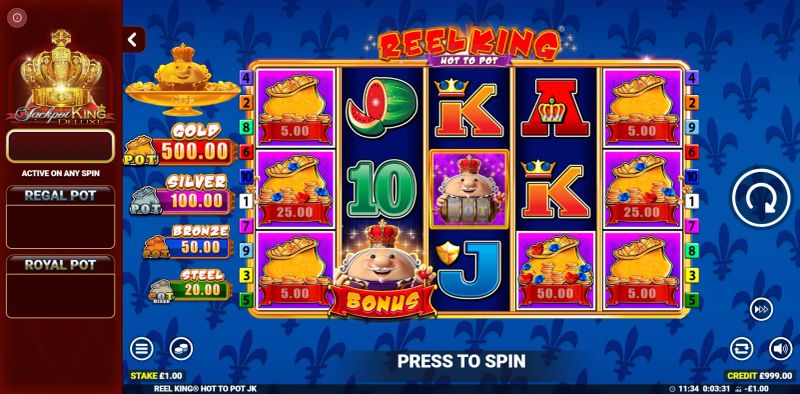 Reel King Hot To Pot gameplay screenshot