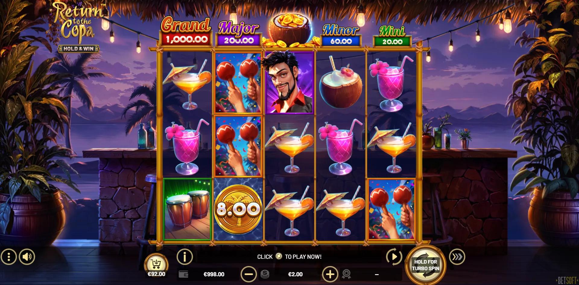 Return to the Copa - Hold & Win slot gameplay screenshot