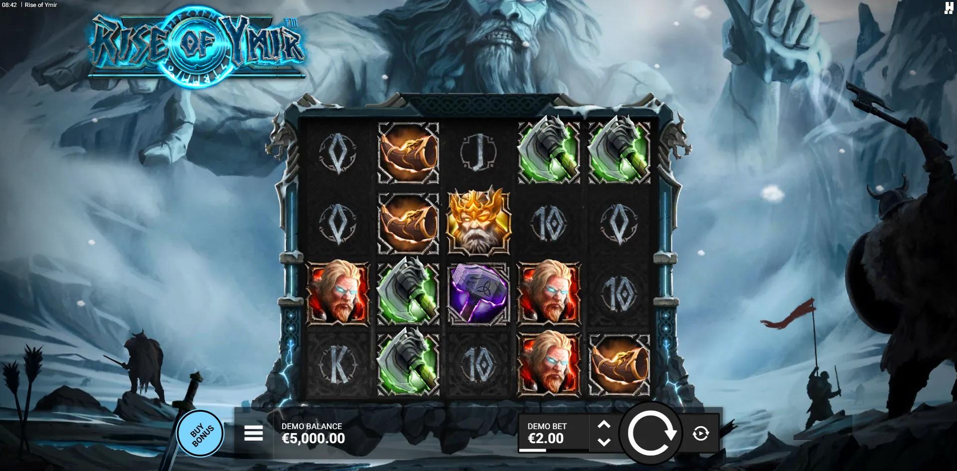 Rise of Ymir slot gameplay screenshot